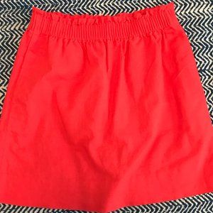 J.Crew Linen-cotton Sidewalk Mini Skirt